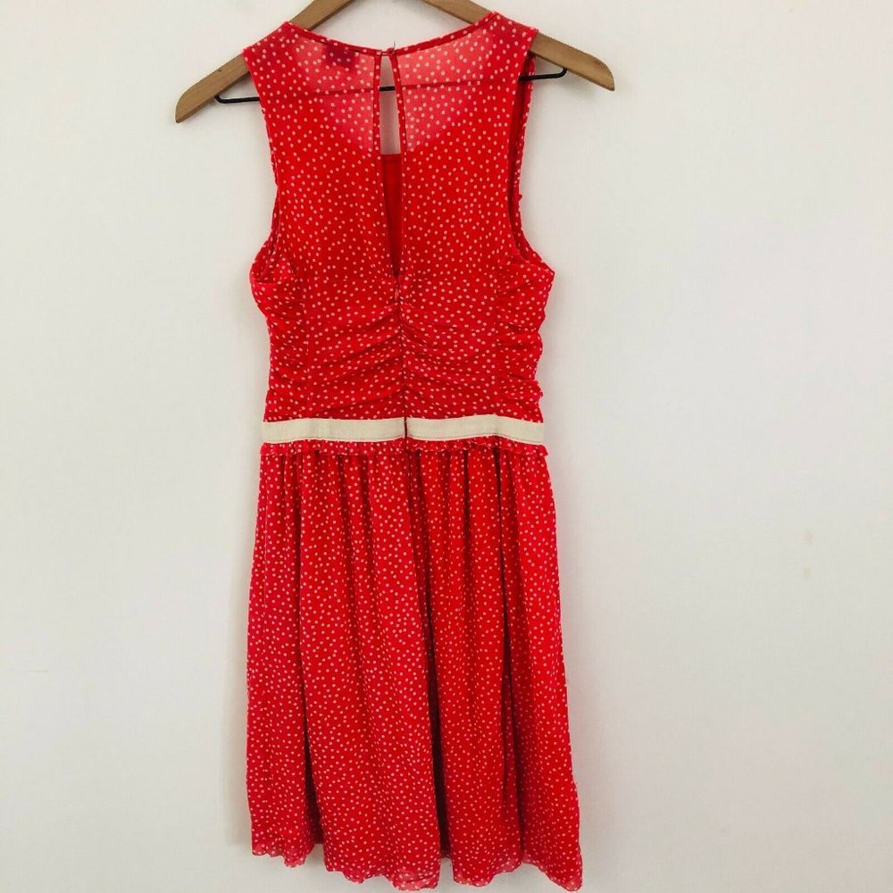 Postmark Anthropologie Smocked Polka Dot Dress - Picture 3 of 4